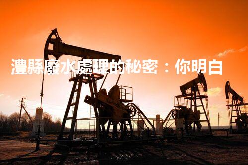 澧縣廢水處理的秘密：你明白嗎？